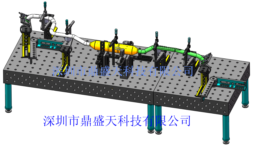 汽车部件消声器焊接工装